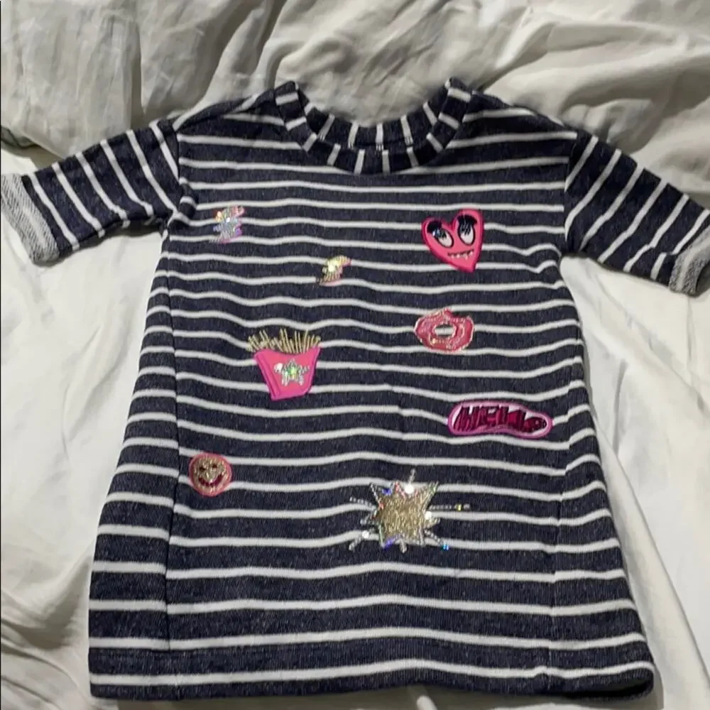 Gymboree 4 French terry junk food dress worn once